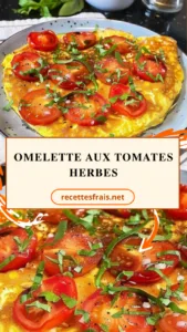 Omelette aux tomates herbes