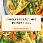 Omelette légumes printaniers