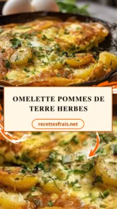 Omelette pommes de terre herbes