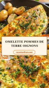 Omelette pommes de terre oignons
