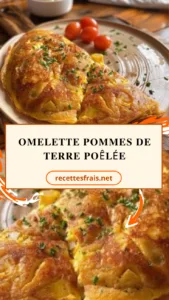 Omelette pommes de terre poêlée