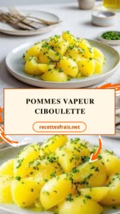 Pommes vapeur ciboulette