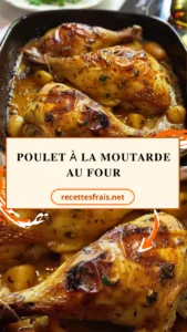 Poulet à la moutarde au four