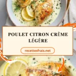 Poulet citron crème légère