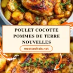 Poulet cocotte pommes de terre nouvelles
