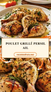 Poulet grillé persil ail