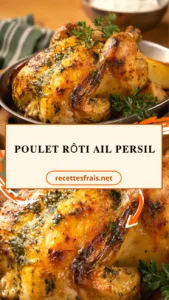 Poulet rôti ail persil