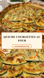 Quiche courgettes au four