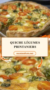Quiche légumes printaniers