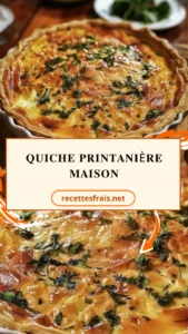 Quiche printanière maison