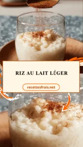 Riz au lait léger