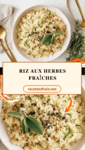 Riz aux herbes fraîches