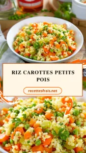 Riz carottes petits pois