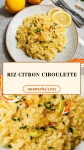 Riz citron ciboulette