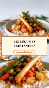 Riz légumes printaniers