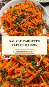 Salade carottes râpées maison