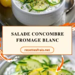 Salade concombre fromage blanc