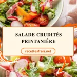 Salade crudités printanière