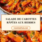 Salade de carottes râpées aux herbes