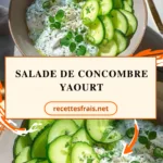 Salade de concombre yaourt