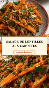 Salade de lentilles aux carottes