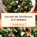 Salade de lentilles aux herbes