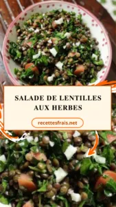 Salade de lentilles aux herbes