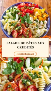 Salade de pâtes aux crudités