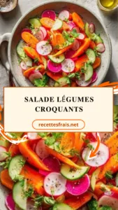 Salade légumes croquants