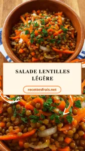Salade lentilles légère