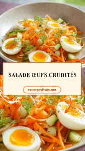 Salade œufs crudités