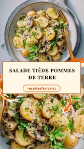 Salade tiède pommes de terre