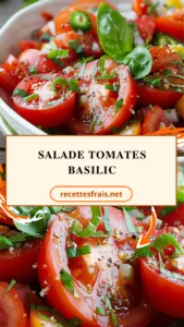 Salade tomates basilic