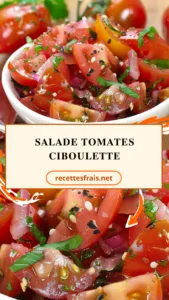 Salade tomates ciboulette