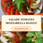 Salade tomates mozzarella basilic
