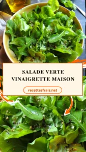 Salade verte vinaigrette maison