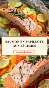 Saumon en papillote aux légumes
