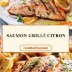 Saumon grillé citron