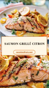 Saumon grillé citron
