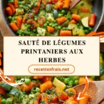 Sauté de légumes printaniers aux herbes