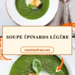 Soupe épinards légère
