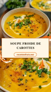 Soupe froide de carottes