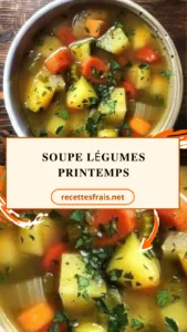 Soupe légumes printemps