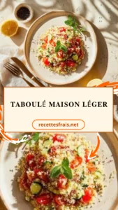 Taboulé maison léger