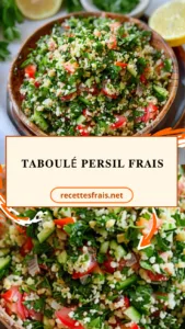 Taboulé persil frais