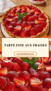 Tarte fine aux fraises