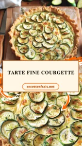 Tarte fine courgette