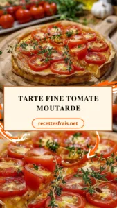 Tarte fine tomate moutarde