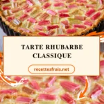 Tarte rhubarbe classique