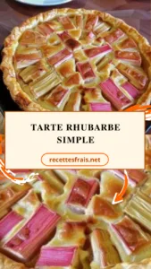 Tarte rhubarbe simple